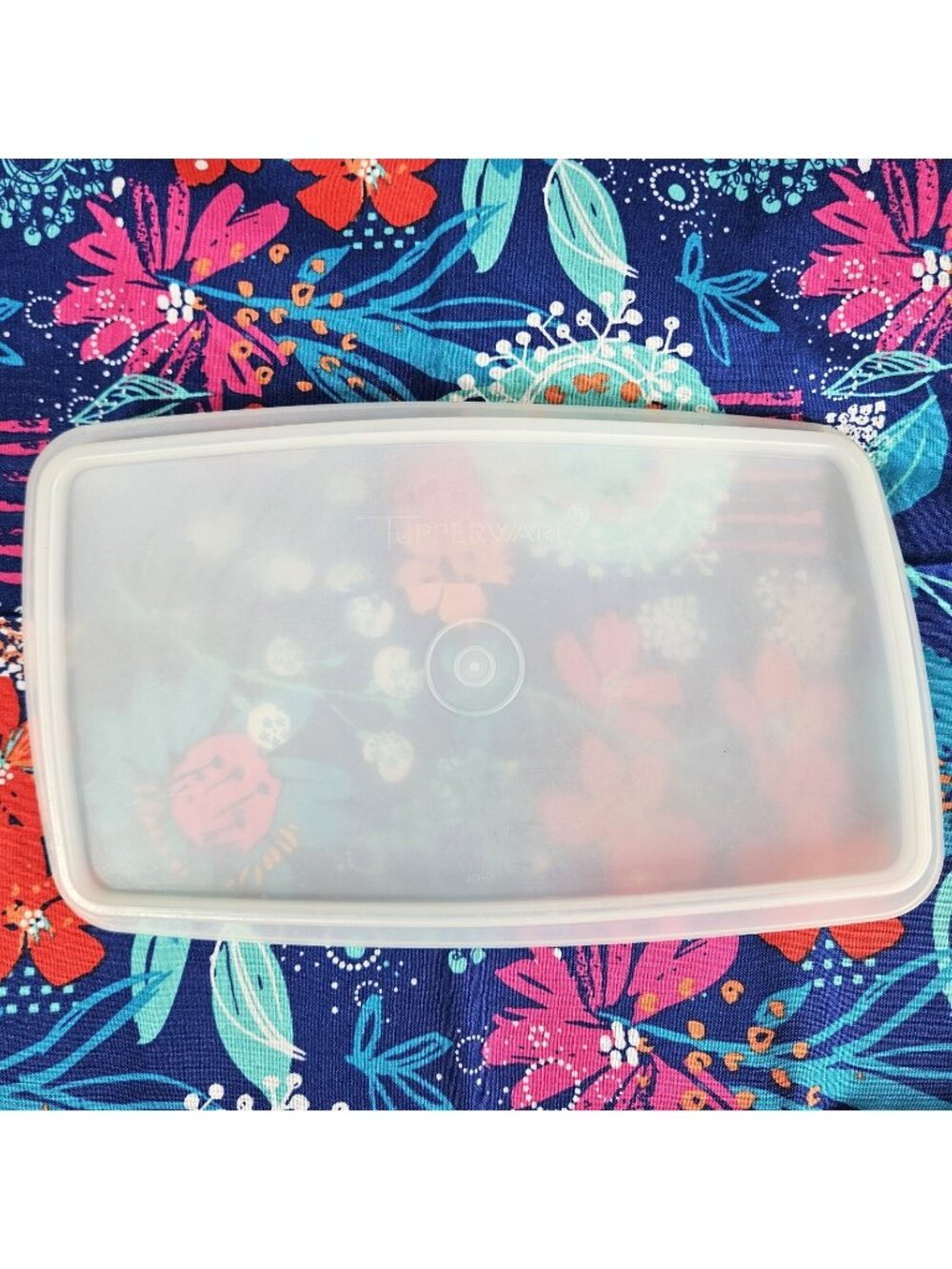 Vintage Replacement Tupperware Lid ONLY Sheer Rectangle 817